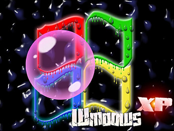 Wet Windows XP Bubblegum, gum, windowsxp, windows, microsoft, wet, xp, windows xp, bubblegum, bubble, bubble gum HD wallpaper