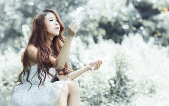 beauty girl, girl, model, nature, beauty HD wallpaper