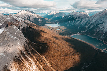 Drone View Landscape Mountains Top View, mountains, landscape, drone-view, nature HD wallpaper