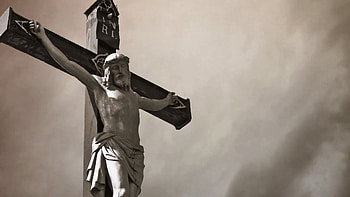 Christian cross with Jesus Christ statue over stormy clouds time lapse. , , format Stock Video Footage - VideoBlocks HD wallpaper