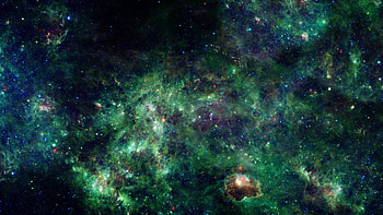 Green Nebula, Grunge dark, Cloud nebula, Galaxy HD wallpaper
