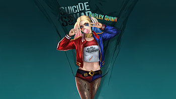 Harley Quinn Side By Side, harley-quinn, superheroes, artwork, digital-art, art, artstation HD wallpaper