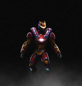 Fortnite, video game, iron-man skin, art HD phone wallpaper