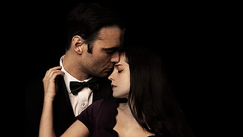 Gabriel's Infern (2020), actress, black, man, jiulia mitchell, girl, lovers, giulio berruti, melanie zanetti, gabriels inferno, movie, gabriel emerson, actor, couple HD wallpaper