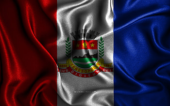 Teresopolis flag, , silk wavy flags, brazilian cities, Day of Teresopolis, Flag of Teresopolis, fabric flags, 3D art, Teresopolis, cities of Brazil, Teresopolis 3D flag HD wallpaper
