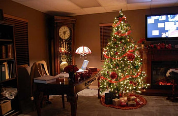 Christmas house, casa, magie, craciun, mos HD wallpaper
