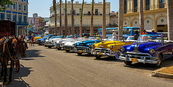 Classic cars, Cuban transportation, Havana streets, Vintage vehicles HD wallpaper
