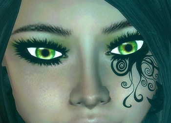 Fairy, face, abstract, fantasy HD wallpaper