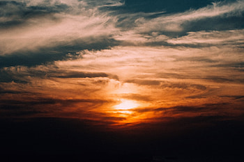Nature, Sunset, Sky, Clouds, Mainly Cloudy, Overcast HD wallpaper
