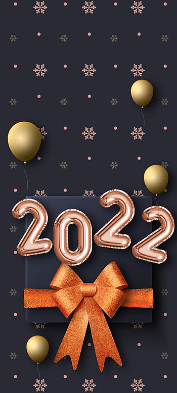 NewYear Gift 2022, orange, red, Christmas, premium, festival, luxury HD phone wallpaper