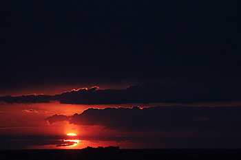 Beautiful Sunset Dark , sunset, nature, dark HD wallpaper