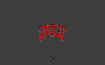 UNLV Rebels, gray background, American football team, UNLV Rebels emblem, NCAA, Las Vegas, USA, American football, UNLV Rebels logo HD wallpaper