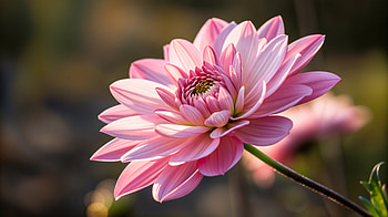 Pink Petal Elegance - Ultra, pink flower, dahlia, Bloom HD wallpaper