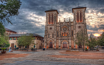 Cities, Sunset, Architecture, Building, r, San Antonio, Texas HD wallpaper