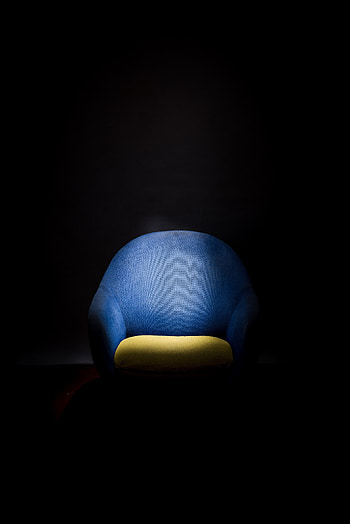 Minimalism, Dark Background, Shadow, Armchair HD phone wallpaper