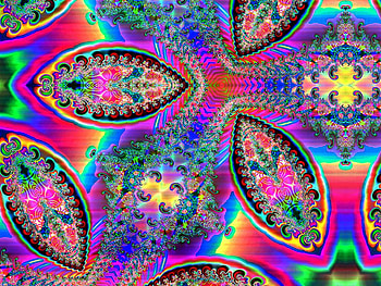 Psychedelic Microbes, psychedelic, colour, art, microbe HD wallpaper