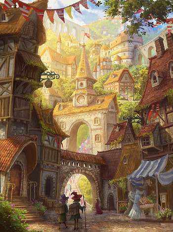 Art, City, Building, Street, Travelers HD phone wallpaper