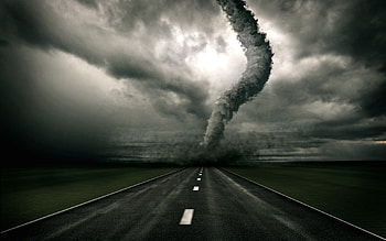 Landscape, Roads, Clouds HD wallpaper