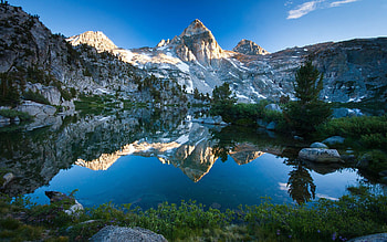 Mountain lake, Mountains HD wallpaper