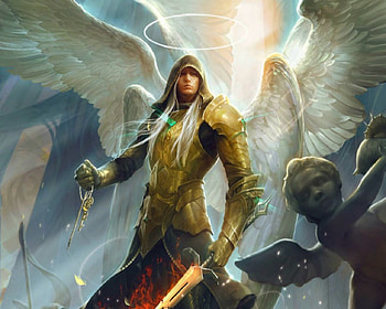 Angel, fantasy, man, magical HD wallpaper