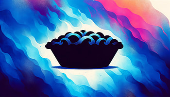 Blueberry Pie Artistic, blueberry pie, pie, dessert, silhouette, colorful HD wallpaper