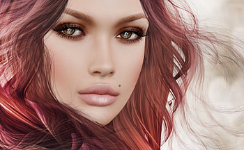 Beauty, rendering, frumusete, girl, woman, fantasy, face, redhead, luminos HD wallpaper