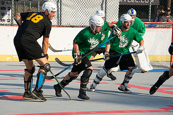 National ball hockey, League competition, Thrilling matches, Championship atmosphere HD wallpaper