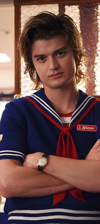 Steve Harington, eye, organ, Stranger_things HD phone wallpaper