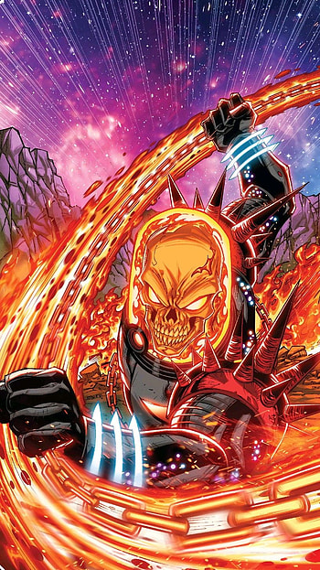 Cosmic Ghost Rider, Ghost-Rider, avengers, comics, Cosmic-ghost-rider, Marvel, anime HD phone wallpaper