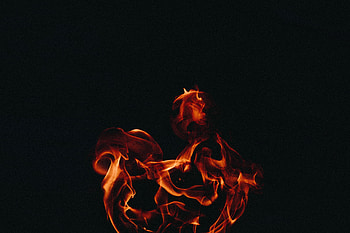Fire, Flame, Miscellanea, Miscellaneous, Dark Background HD wallpaper