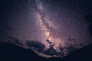 Nature, Night, Clouds, Starry Sky, Milky Way HD wallpaper