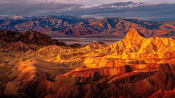 Zabriskie Point, California vista, XFCE , Scenic beauty HD wallpaper