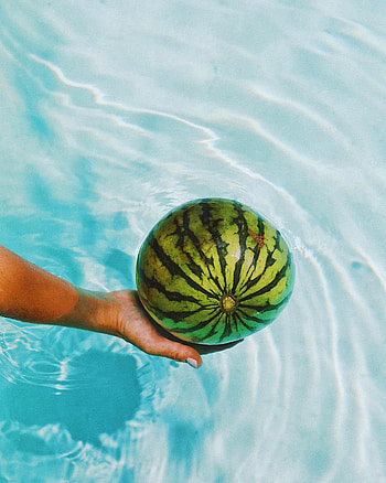 Watermelon, Water, Food, Glare, Hand, Fruit HD phone wallpaper