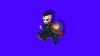 Doctor Strange Chibi Minimal , doctor-strange, superheroes, artist, artwork, digital-art, minimalism, minimalist, artstation HD wallpaper