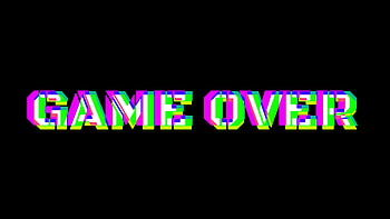 Game Over, Colorful animation, Glitch effect, Dynamic HD wallpaper
