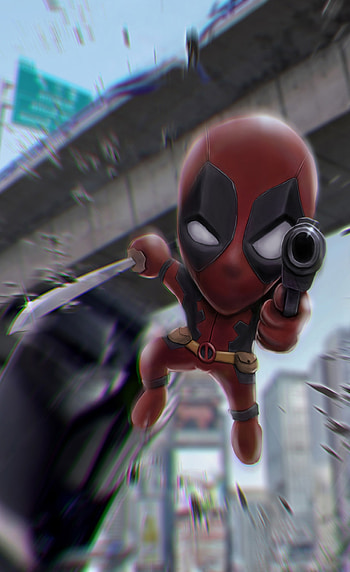 Deadpool 2, gun and sword, fan art HD phone wallpaper