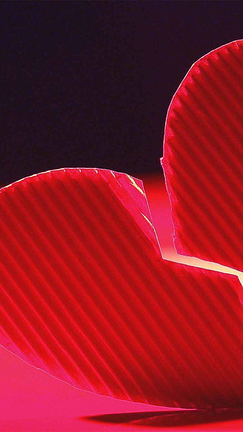 Broken Heart, heart piece broken, heart piece, broken HD phone wallpaper