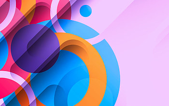 material design, , abstract art, colorful backgrounds, geometric art, creative, artwork, colorful waves HD wallpaper