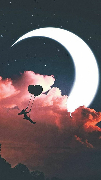 Unique, Moon HD phone wallpaper