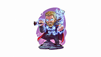 Thor With Hammer Minimal , thor, minimalism, minimalist, artist, artwork, digital-art HD wallpaper