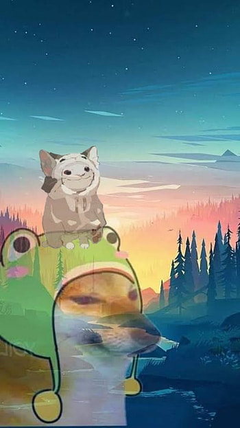 Pop cat y chems, cloud, sky HD phone wallpaper