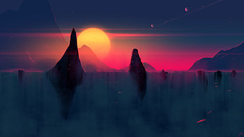 Waterfall Artistic, artist, artwork, digital-art, deviantart HD wallpaper