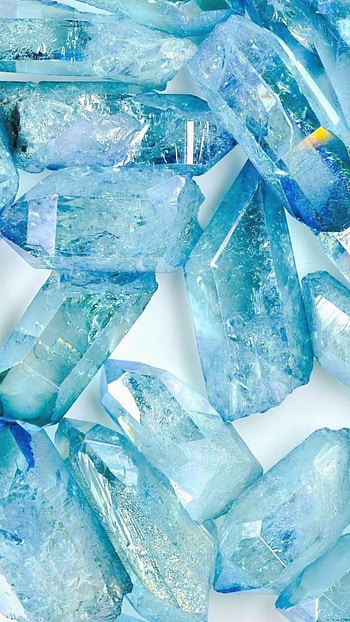 Blue Aesthetic, Crystals HD phone wallpaper