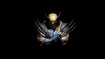 Wolverine Dark , wolverine, superheroes, artist, artwork, digital-art, minimalism, minimalist, dark, black HD wallpaper