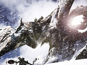 Monster Hunter(Tigrex), tigrex, cool, monster, snow HD wallpaper