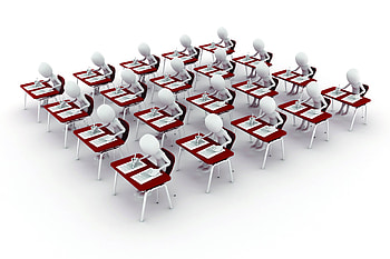 Men, Miscellanea, Miscellaneous, White Background, Little Men, School Desks, Desks, Test HD wallpaper