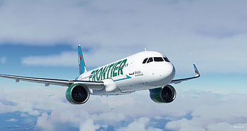 Frontier Airlines, A32nx, N309FR, Microsoft Flight Simulator HD wallpaper