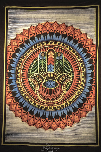 Mandala, art, painting, show-piece, patterns HD phone wallpaper