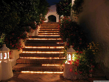 magic stairs, magic, stairs, architecture, lightened HD wallpaper