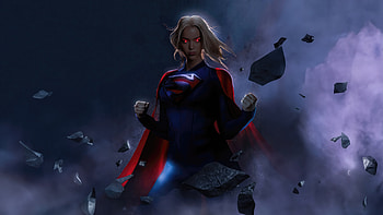 Supergirl In Action, supergirl, superheroes, artist, artwork, digital-art HD wallpaper